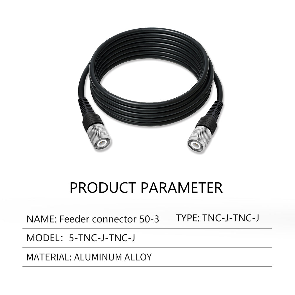 Beitian TNC-SMA coaxial pure copper injection connection feeder RTK antenna mushroom head SYV50-3 fixed base Beitian TNC-SMA coaxial pure copper injection connection feeder RTK antenna mushroom head SYV50-3 fixed base